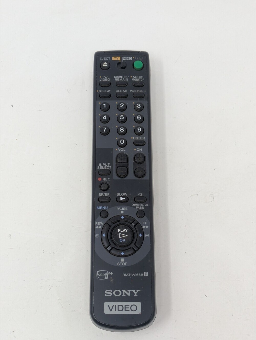 Sony RMT-V266B RMT-V266 VCR Video Remote Control-Tested